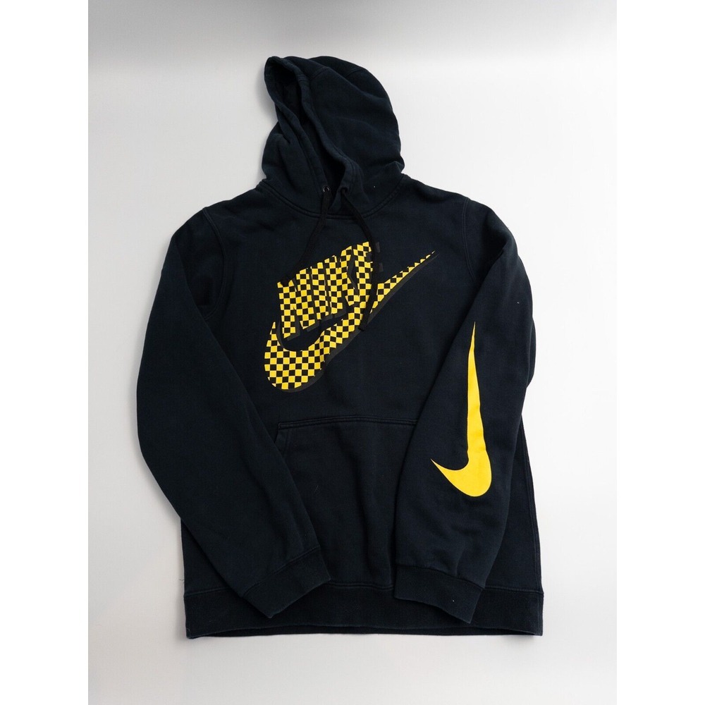 Nike Black and Yellow Hoodie